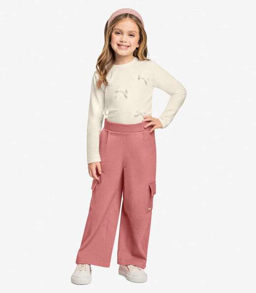 Calça Wide Leg Trick Nick Rosa