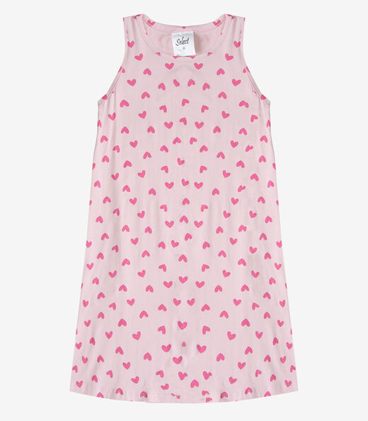 Vestido Infantil Feminino Estampado Select Rosa