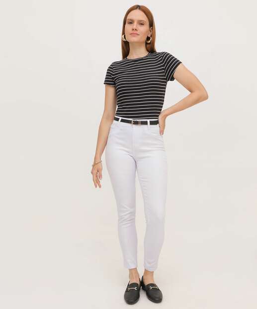 Calça Feminina Sarja Skinny Sawary