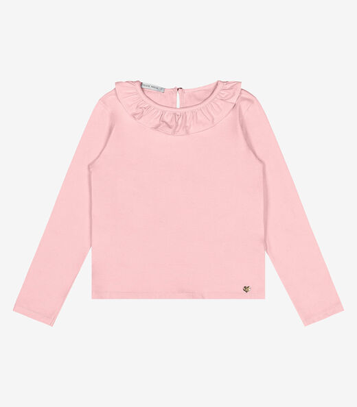 Image_Blusa Infantil Manga Longa Cotton Trick Nick Rosa