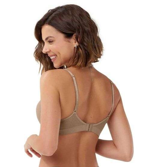 Sutiã Laser Termofusionado sem Costura Zee Rucci Bege