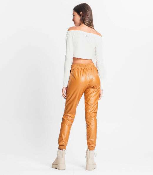 Calça Jogger Cirre Juvenil Minty Marrom