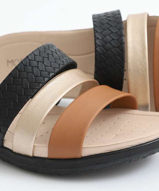 Rasteirinha Feminina Conforto Modare Preto