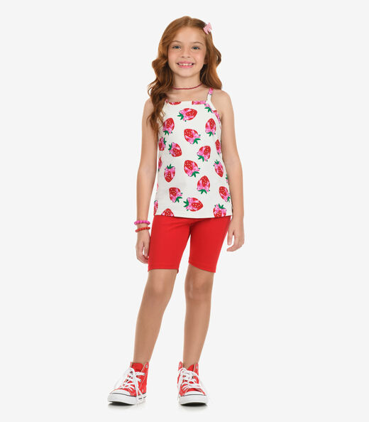 Conjunto Regata Com Ciclista Meia Malha Rovi Kids Bege