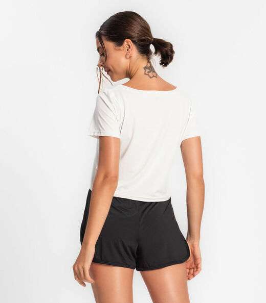 Blusa Feminina Dry Fit Para Academia FTK Branco
