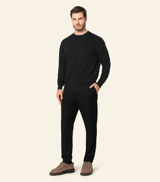 Suéter Masculino Tricot Diametro Preto
