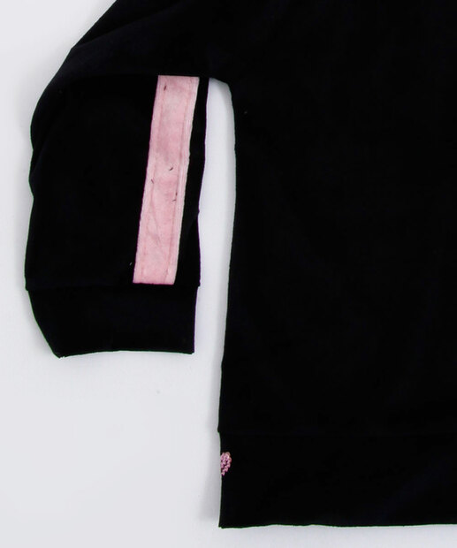 Casaco Infantil Plush Estampa Frase Tam 1 a 3