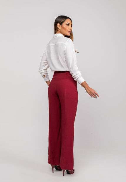 Camisão Alfaiataria M/L Com Bolsos Branco Salvatore