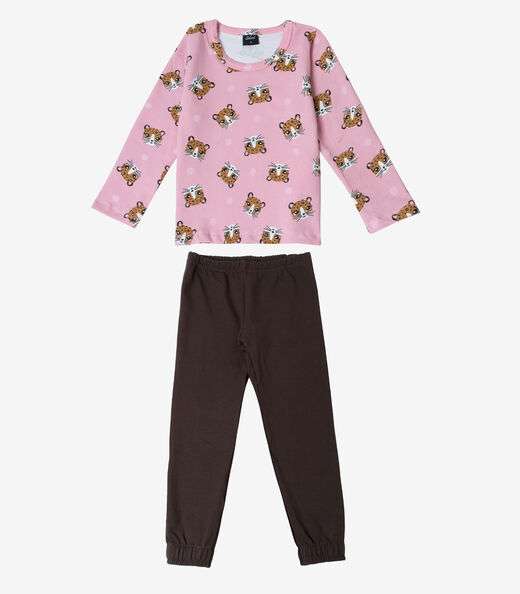 Pijama Infantil Feminino Select Rosa