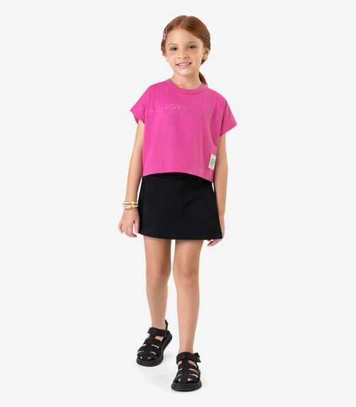 Blusa Feminina Meia Malha Moletom Rovi Kids Rosa