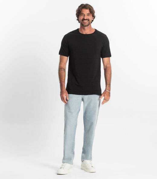 Camiseta Básica Masculina Plus Size Diametro Preto
