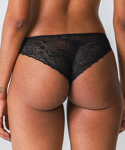 Calcinha Biquíni Recorte Renda Marisa