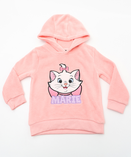 Image_Blusão Infantil Fleece Capuz Bordado Marie Tam 1 a 3 Rosa