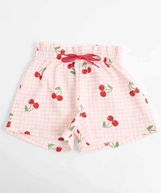Image_Short Infantil Clochard Estampa Cerejas Marisa Tam 1 a 3