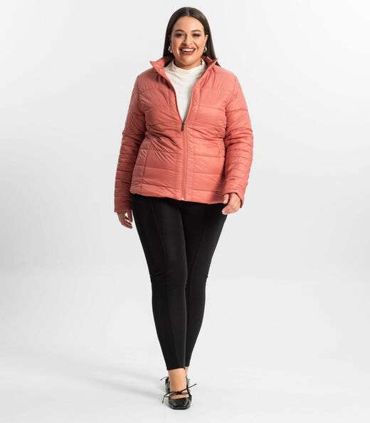 Jaqueta Microfibra Secret Glam Laranja