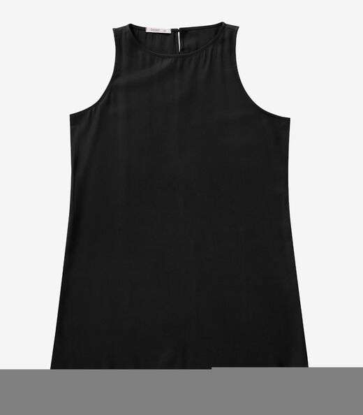 Vestido Regata Plus Size Secret Glam Preto