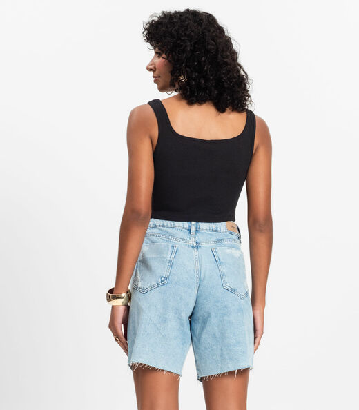 Top Básico Feminino em Ribana Rovitex Preto