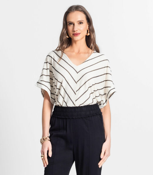 Blusa Feminina Manga Curta Endless Preto