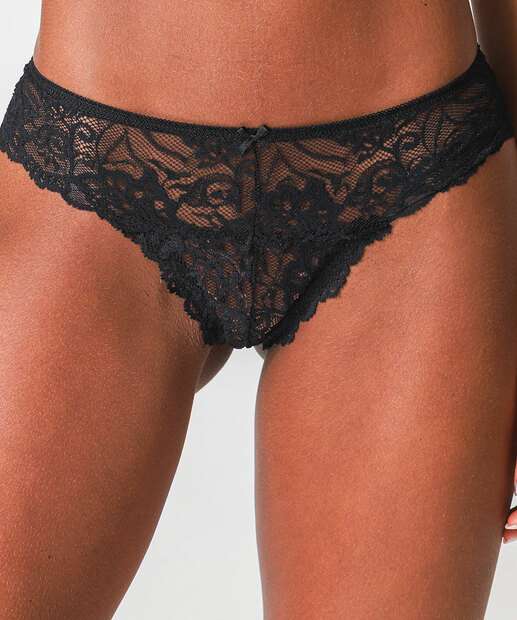 Kit 2 Calcinhas Fio Dental Renda Marisa Vermelho