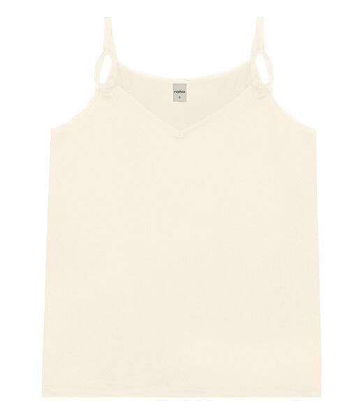 Blusa De Alça Semi Acabada Malha Delicate Rovitex Bege