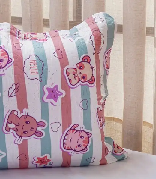 Jogo Cobre Leito Dupla Face Solteiro Bene Casa Rosa