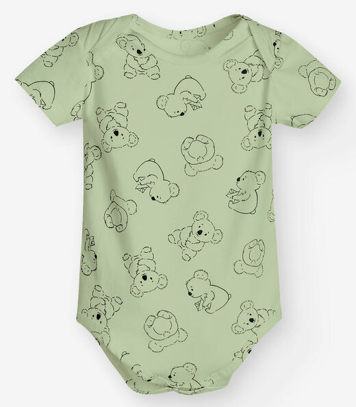 Conjunto Body com Bermuda Masculino Trick Nick Verde