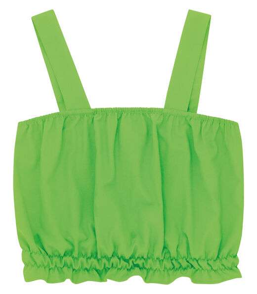 Regata Cropped Plus Size Neon Secret Glam Verde