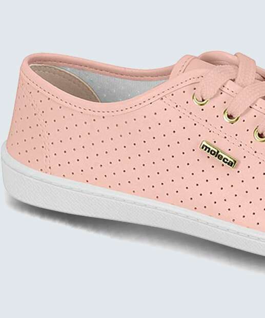 Tênis Casual Feminino Recorte Laser Moleca 