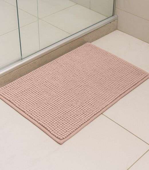 Tapete Pipoca Bolinha Toque Macio Rovitex Home Rosa