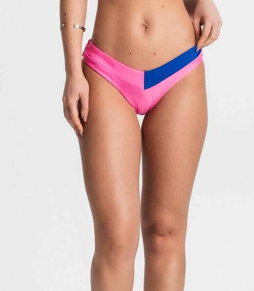 Conjunto Biquíni Dupla Face Nó Bicolor Bela Gaia Rosa
