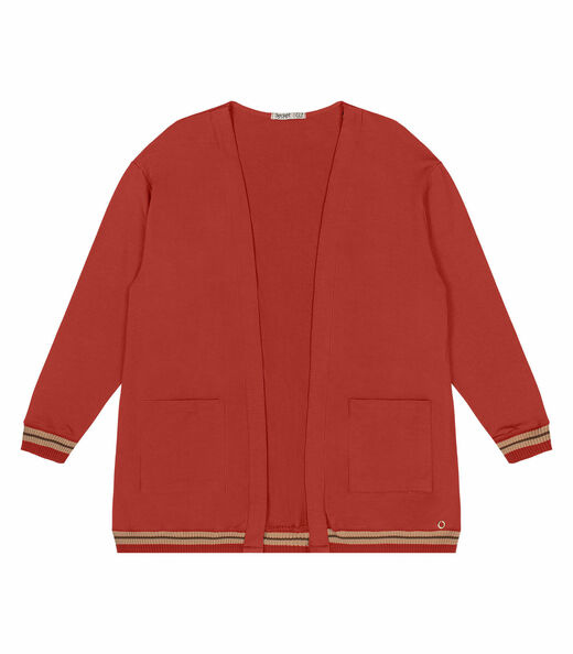 Cardigam Plus Size Feminino Secret Glam Vermelho