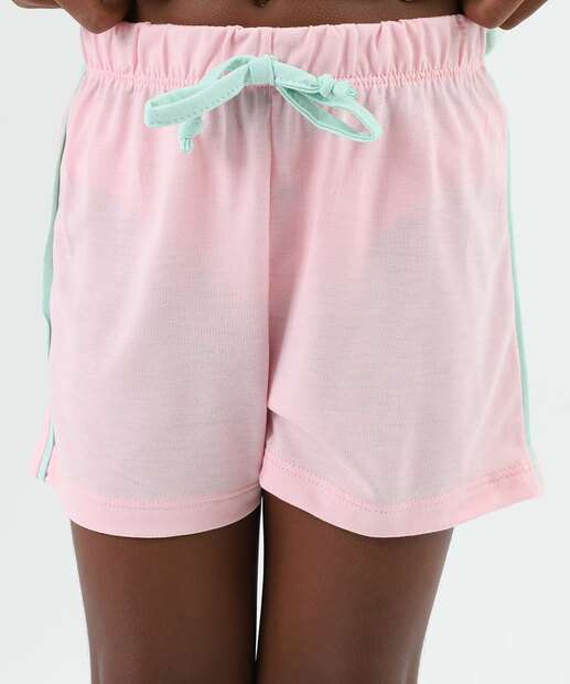 Pijama Infantil Listrado Snoopy Tam 4 a 12 Verde