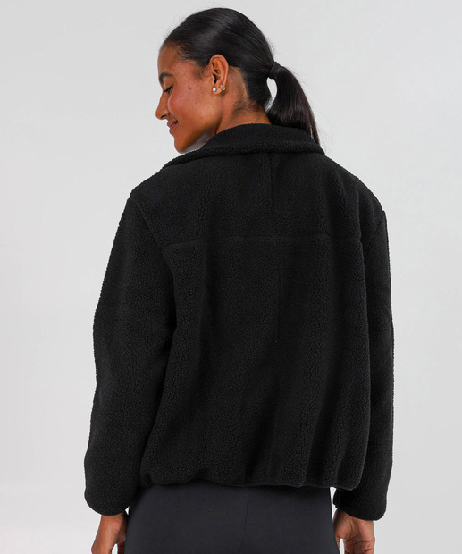 Casaco Feminino Fitness Sherpa Marisa Preto