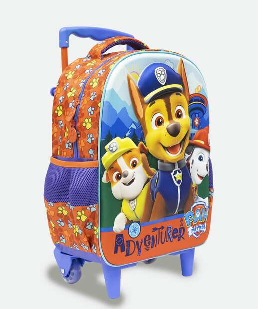 Mochila Mala Com Rodas Infantil Patrulha Canina Xeryus