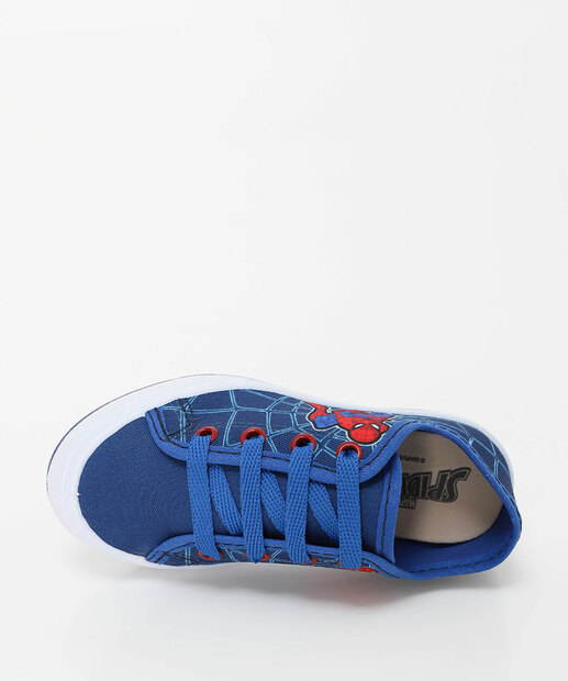 Tênis Infantil Casual Homem Aranha Azul