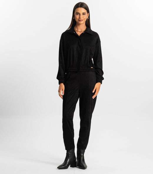 Jaqueta Suede Feminina Rovitex Preto