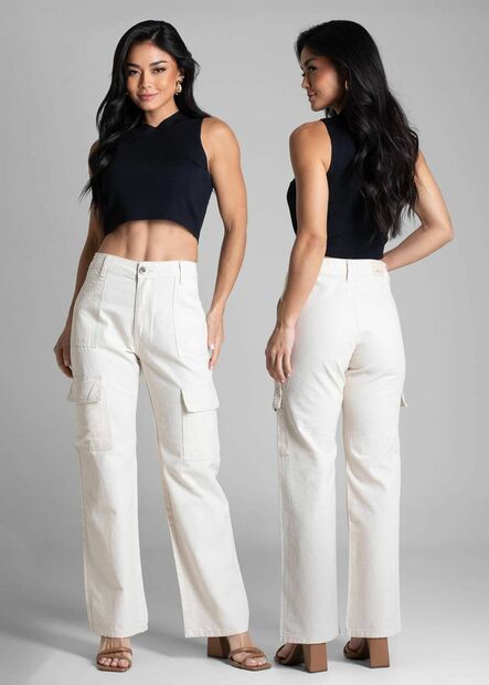 Cal?a Linho Sawary Reta - 282380