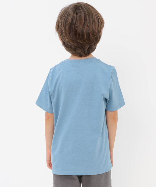 Conjunto Infantil Estampado Marisa Tam 4 a 10 Azul