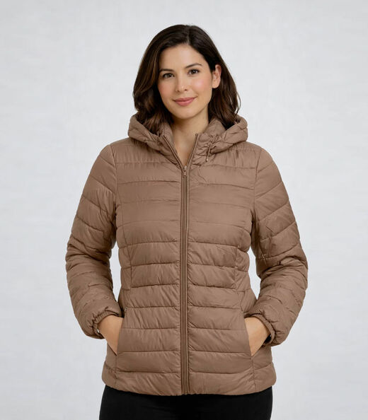 Image_Jaqueta Puffer Feminina Com Capuz Sea Surf Bege
