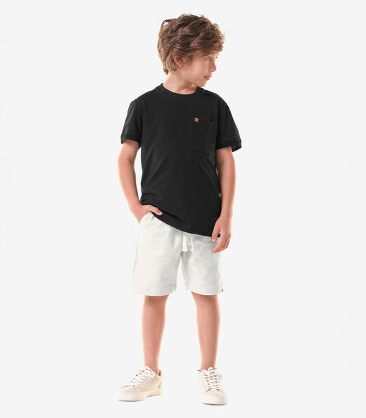 Camiseta Infantil Cotton Menino Trick Nick Preto