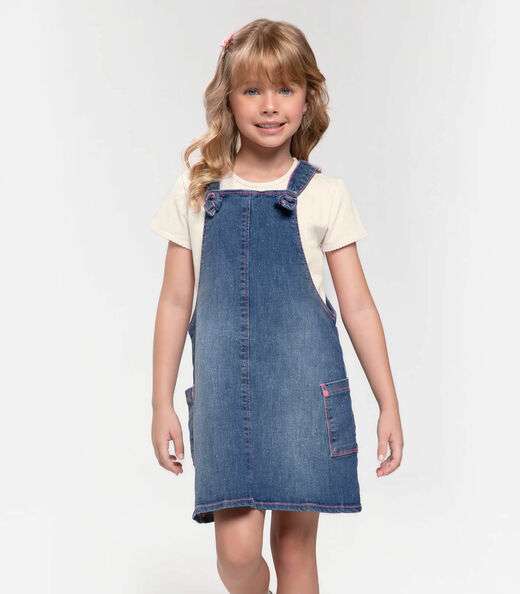 Image_Conjunto Infantil Blusa Com Salopete Trick Nick Azul
