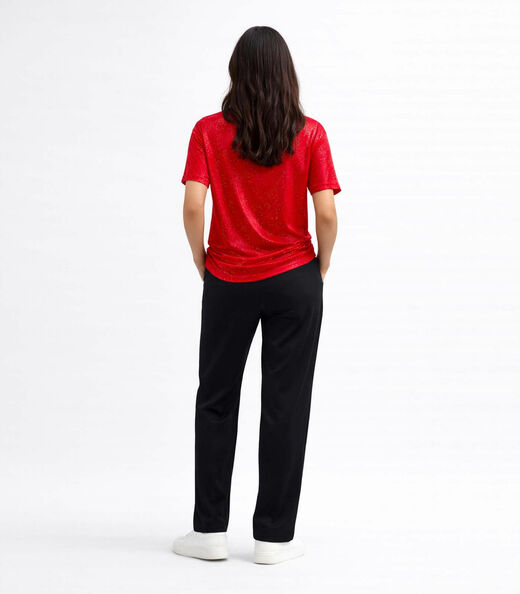 Camiseta Feminina B?sica Infinita Cor Vermelho