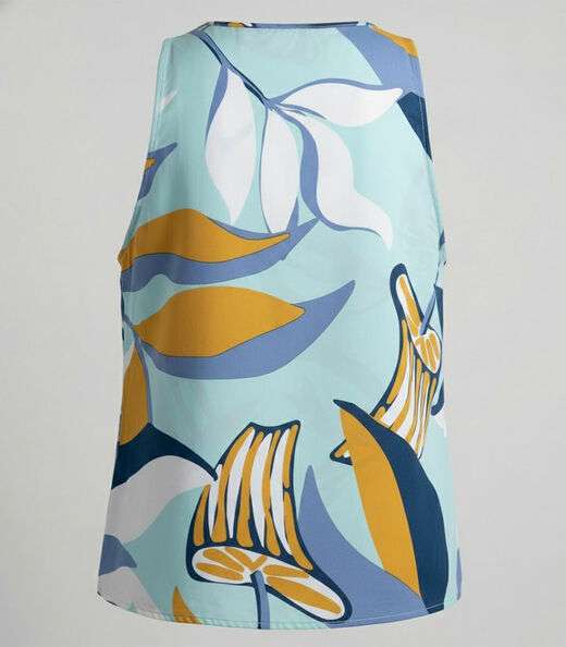 Regata Feminina Em Viscose Infinita Cor Azul