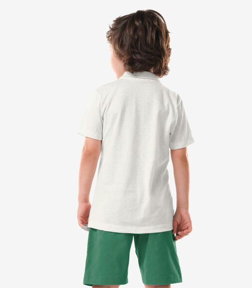 Conjunto Infantil Polo Com Bermuda Trick Nick Verde