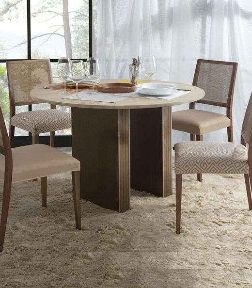 Capa Estampada Para Assento De Cadeira Adomes Marrom