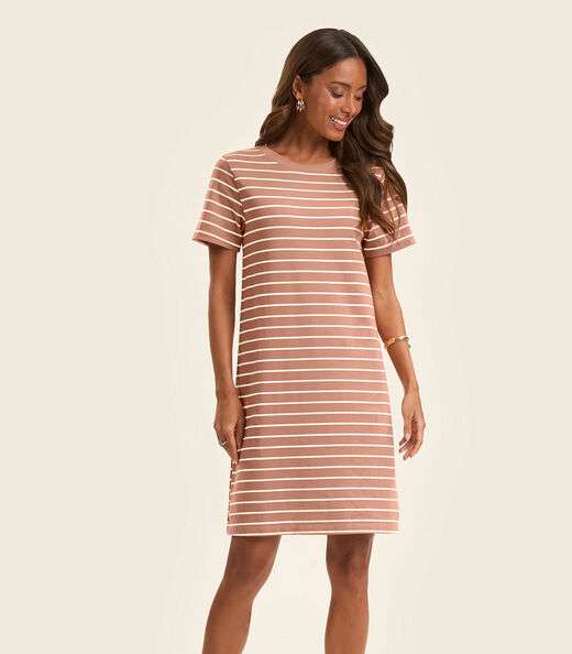 Image_Vestido Feminino Listrado Rovitex Marrom