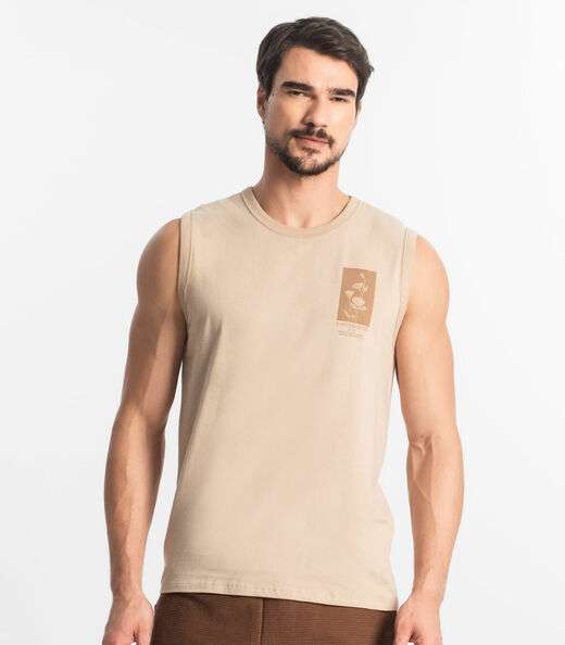 Regata Masculina Diametro Marrom