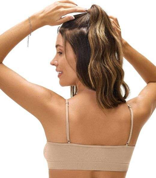 Sutiã Top com Bojo Removível Zee Rucci Bege