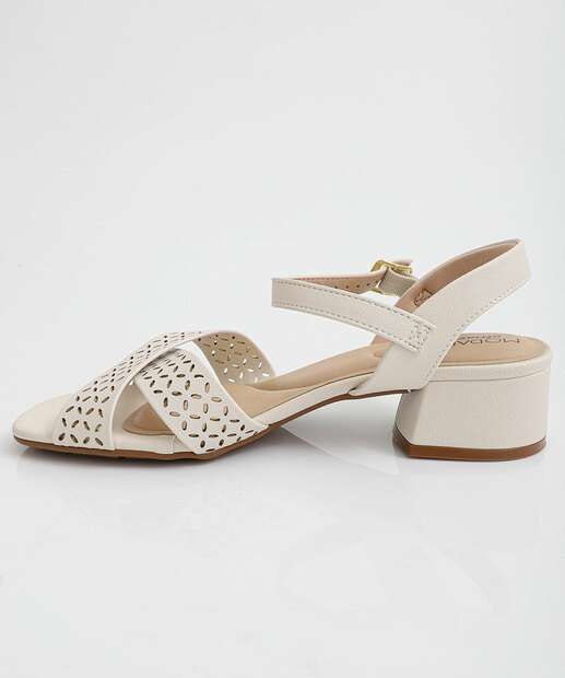 Sandália Feminina Salto Grosso Modare