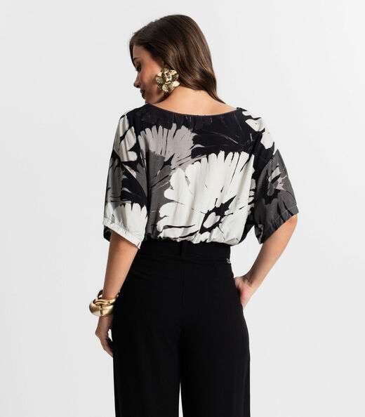 Blusa Cropped Feminina Endless Cinza